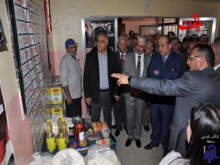 محافظ حمص يثني على عمل المؤسسات الاستهلاكية 