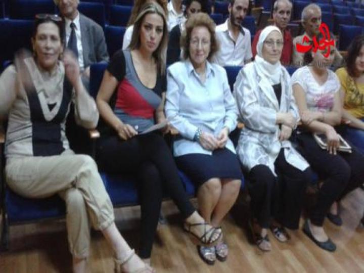 انتصارات المقاومة الشعبية في سورية : محاضرة للسيدة فضة نعة في ثقافي حمص 