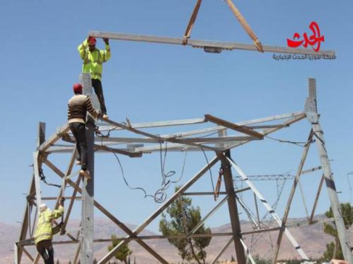 وزير الكهرباء &quot;خربوطلي&quot; 4 مليارات ليرة تكلفة خط توتر ضخم سيؤمن استقرار الشبكة 