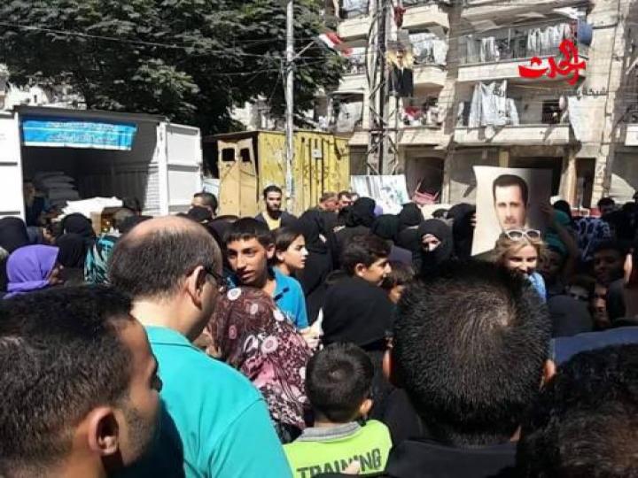 خروج الحلبيين عبر معبر صلاح الدين  