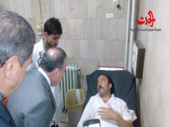 بالصور...رئيس الحكومة في المواساة يتحاور مع المرضى 