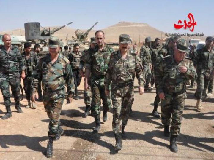 بتوجيه من السيد الرئيس وزير الدفاع في حلب 