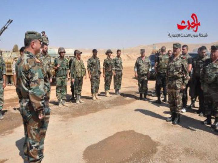 بتوجيه من السيد الرئيس وزير الدفاع في حلب 