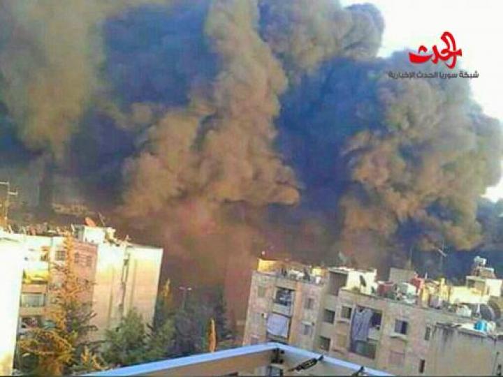 قصف مكثف على جيش الفتح و مجزرة في الحمدانية 