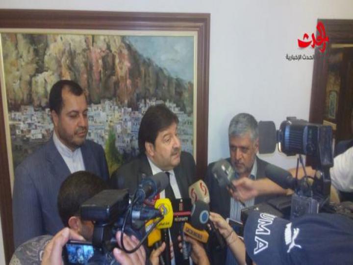 الاحمد يستقبل السفير شيباني والدكتور خامه يار