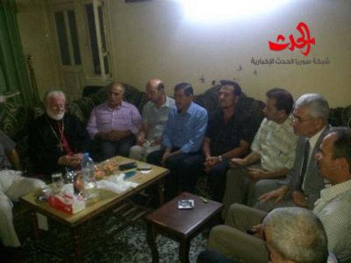 مؤسسة الشهيد في حمص في زيارة لعدد من جرحى الجيش العربي السوري