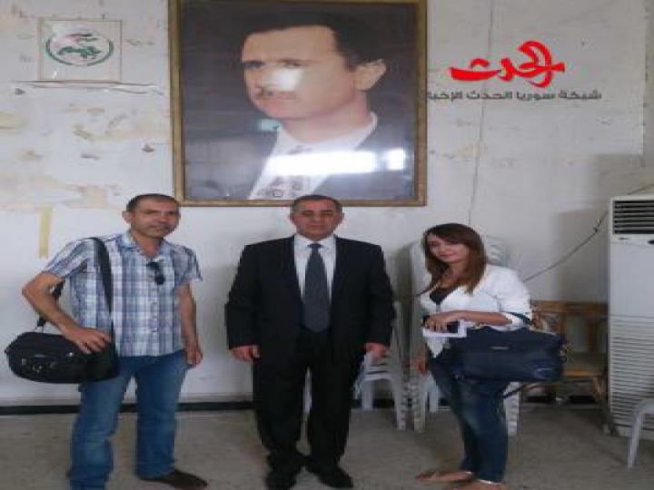 محاضرة في شعبة التربية بحمص من وحي انتصارات حرب تشرين 