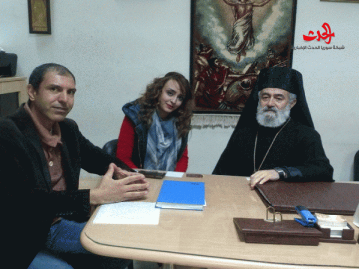          الإحتفال في كنبسة ام النور بحي الأرمن بحمص بعيد الكنيسة ودخول السيدة العزراء إلى الكنيسة 