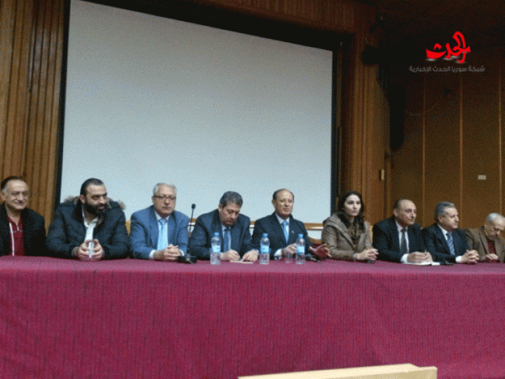 لقاءا تفاعليا بين فرع جامعة البعث لحزب البعث مع طلاب السنة الأولى لبعض الكليات 