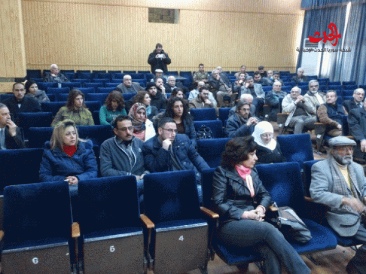 تدمر اليوم ... محاضرة للدكتورة ديالا بركات في ثقافي حمص 