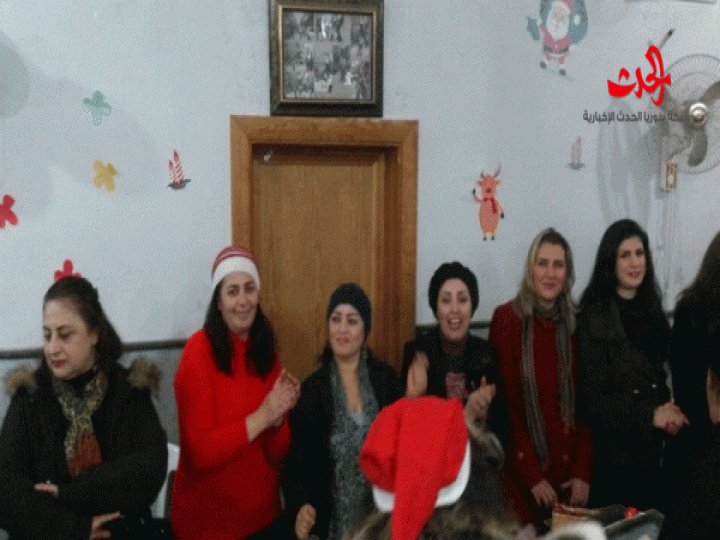 الإحتفالات بمناسبة عيد الميلاد ورأس السنة في كنيسة ام النور بحي الأرمن بحمص 