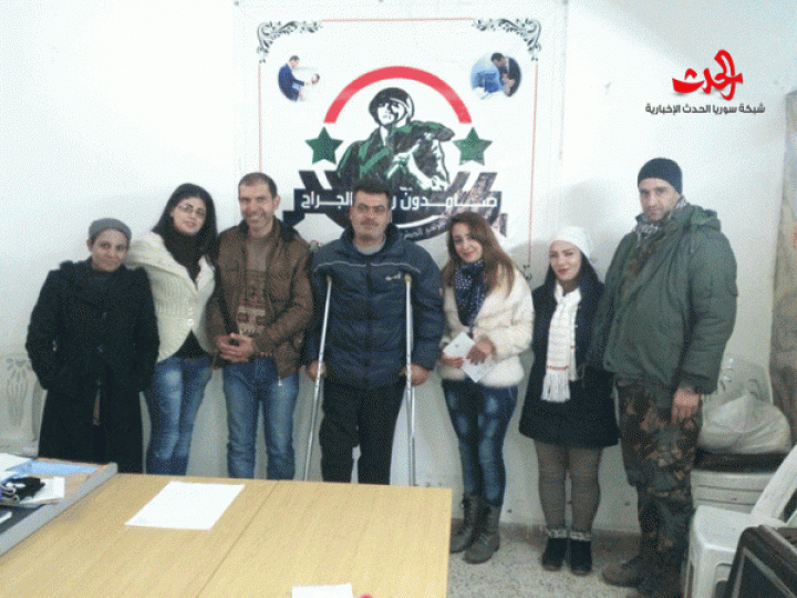     العقيد الجريح ياسر الشاويش رئيس جمعية صامدون رغم الجراح ... هدفنا مساعدة جرحى الحرب في كل سورية 