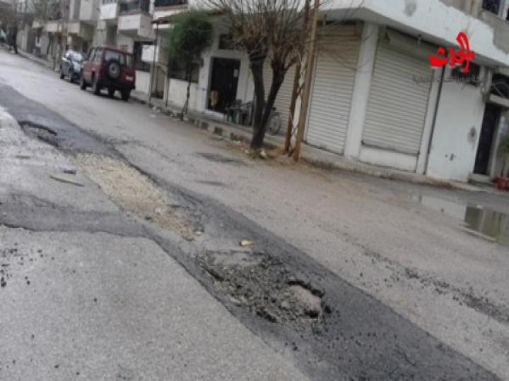 انهيارات في مشروع صرف صحي جديد الإنشاء في اللاذقية