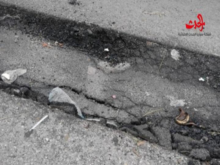 انهيارات في مشروع صرف صحي جديد الإنشاء في اللاذقية