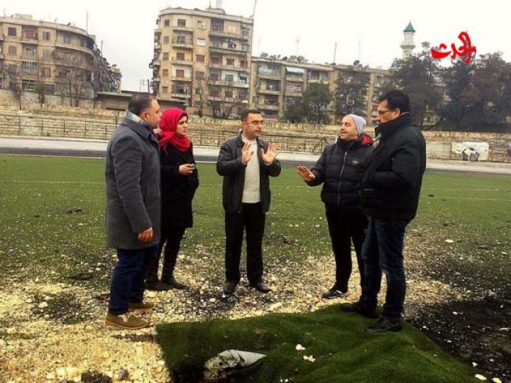 حلب تنتظر دعم القيادة لإفتتاح لملاعبها الكروية