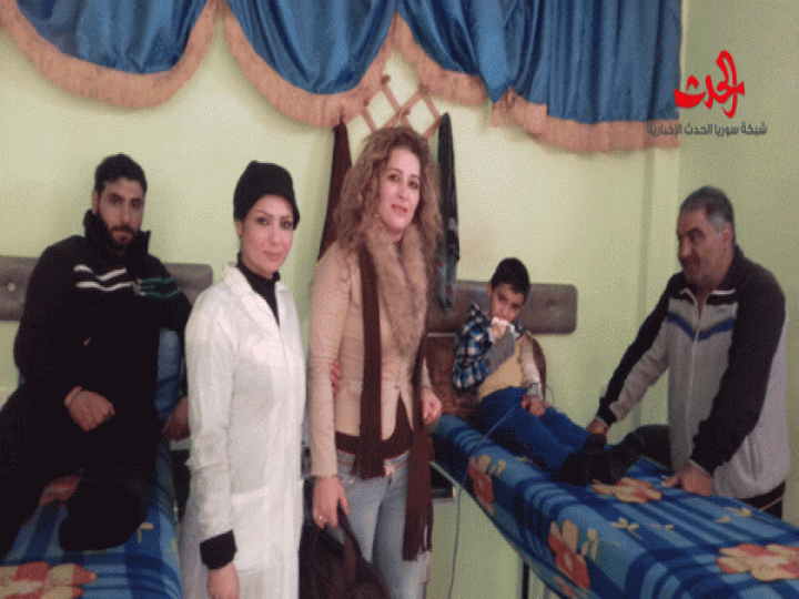            إدارة معهد خربة تين نور بحمص تقوم بزيارة للجرحى وتوزيع الهدايا الرمزية 
