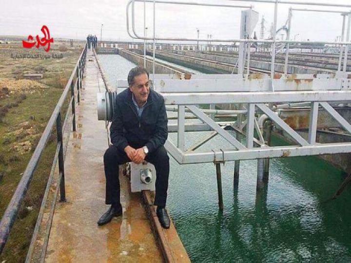 أخيرا بدأ ضخ الماء من الخفسة لمحطة سليمان الحلبي 