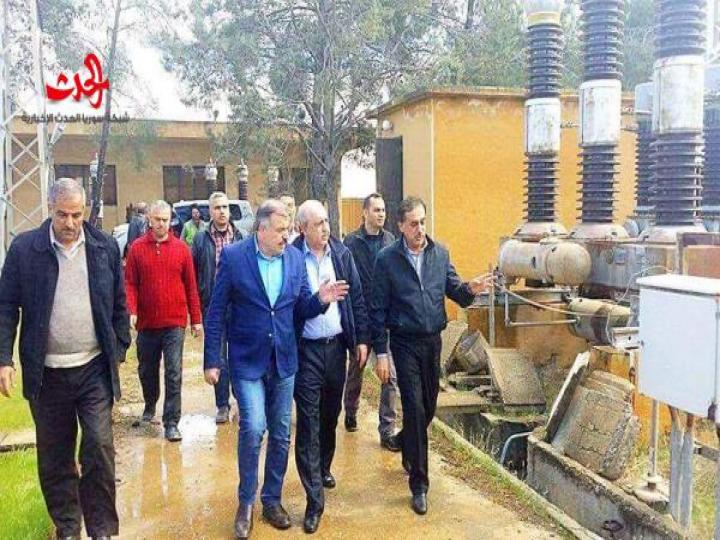 أخيرا بدأ ضخ الماء من الخفسة لمحطة سليمان الحلبي 