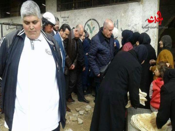 مخبز الزبدية في حلب يبدأ عمليات الإنتاج بطاقة 14 طناً يومياً