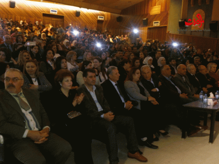 حفل غنائي لبراعم الطلائع في حمص بعنوان ساعة فرح بقيادة الأستاذة أجفان خليل 