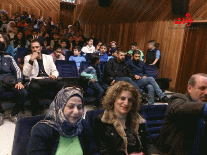 حفل غنائي لبراعم الطلائع في حمص بعنوان ساعة فرح بقيادة الأستاذة أجفان خليل 