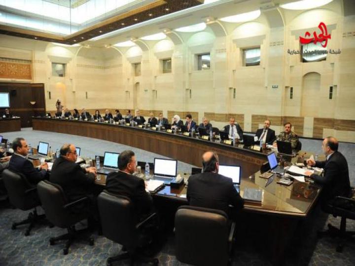 جدول أعمال مجلس الوزراء وقرارات منبثقة عن الاجتماع