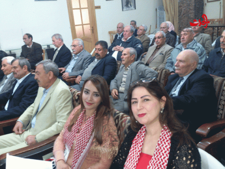 محاضرة للعميد الركن رجب ديب والباحثة جنان عبدالله في رابطة المحاربين القدماء بحمص بمناسبة عيد الجلاء 