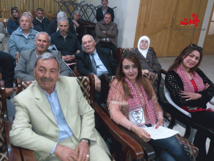 محاضرة للعميد الركن رجب ديب والباحثة جنان عبدالله في رابطة المحاربين القدماء بحمص بمناسبة عيد الجلاء 