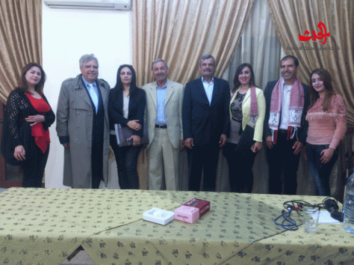 محاضرة للعميد الركن رجب ديب والباحثة جنان عبدالله في رابطة المحاربين القدماء بحمص بمناسبة عيد الجلاء 