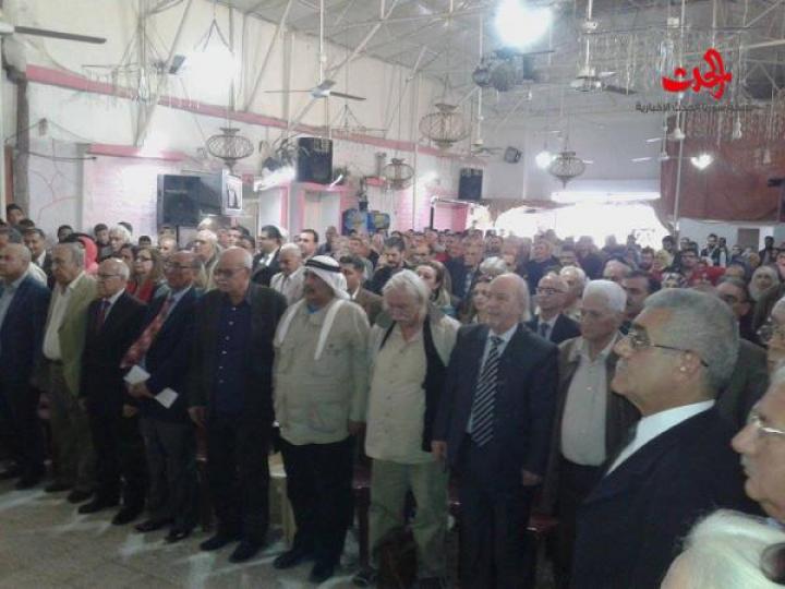 حفل تأبين للشاعر العربي الكبير أحمد دحبور في صالة اتحاد العمال بحمص 