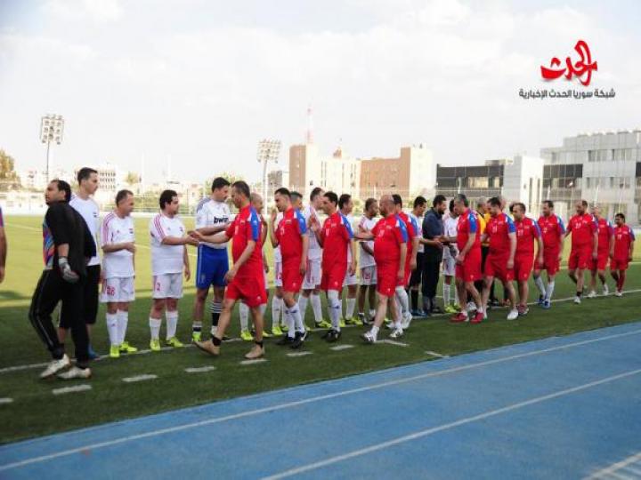 مباراة كرنفالية بكرة القدم بين الإعلاميين والجهاز المركزي للرقابة المالية//صور