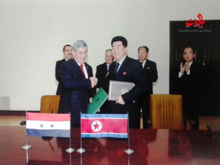 توقيع اتفاقية تعاون رياضي بين سورية وكوريا الديمقراطية