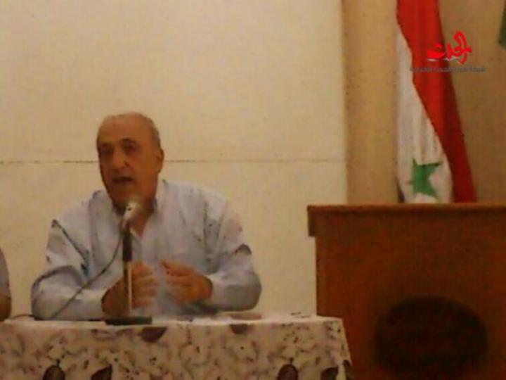 بين العبقرية والجنون. محاضرة للأستاذ محمود نقشو في رابطة الخريجين الجامعيين بحمص