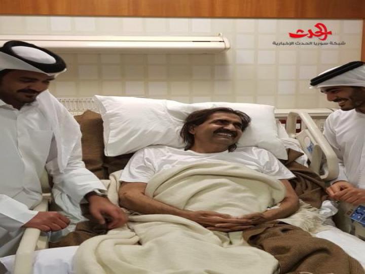 حمد بن خليفة في أول صورة له منذ بداية الأزمة الخليجية...في السرير !