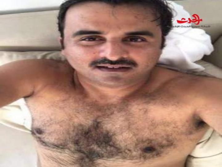 بالصور :أمير قطر يطلق زوجته لتسريبها صورته وهو عاري الصدر