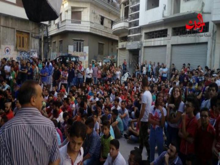 المنتخب السوري قد فعلها هكذا عبر السوريين  والشارع الحمصي عن فرحهتم