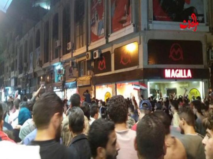 المنتخب السوري قد فعلها هكذا عبر السوريين  والشارع الحمصي عن فرحهتم