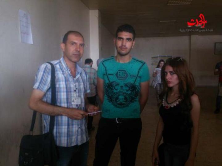 سورية الحدث بجولة ميدانية على مراكز تسجيل الطلبة على المفاضلة العامة في جامعة البعث  