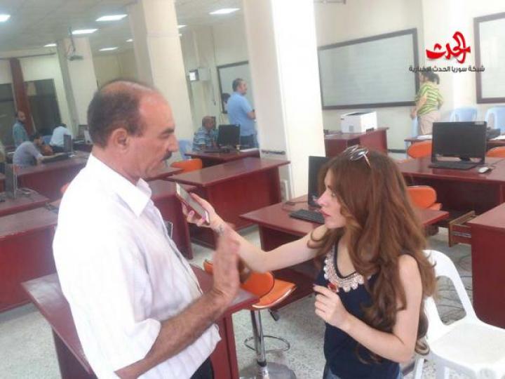 سورية الحدث بجولة ميدانية على مراكز تسجيل الطلبة على المفاضلة العامة في جامعة البعث  