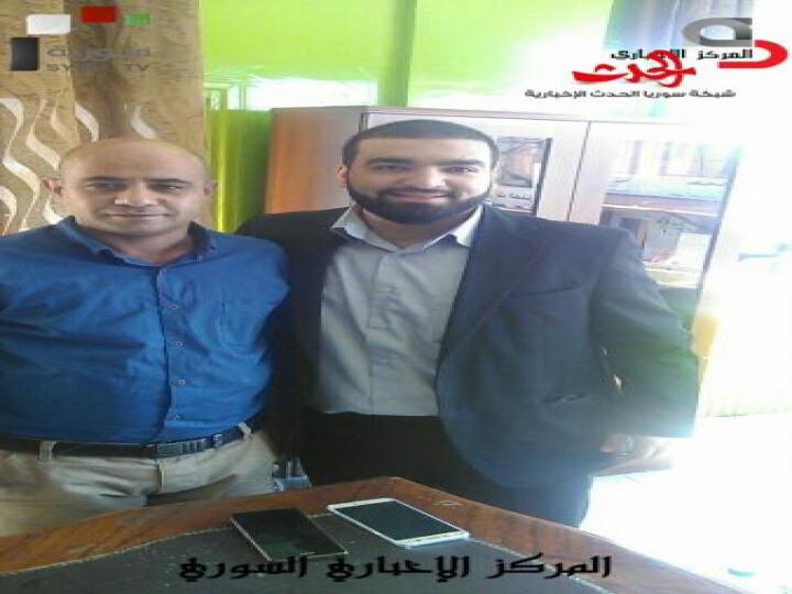 السفير والناقد اللبناني اكرم الجندي بزيارة تعارف مع عضو الجبهة التقدمية وممثل حزب العهد الوطني في منبج