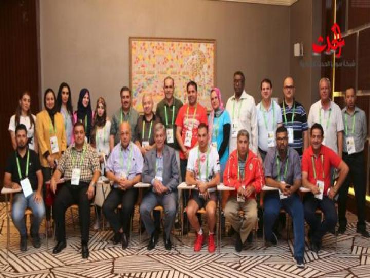 اللواء جمعة للوفد الإعلامي الرياضي في عشق أباد: انتظرونا في مونديال روسيا .. وجاهزون لاستضافة دورة الألعاب العربية