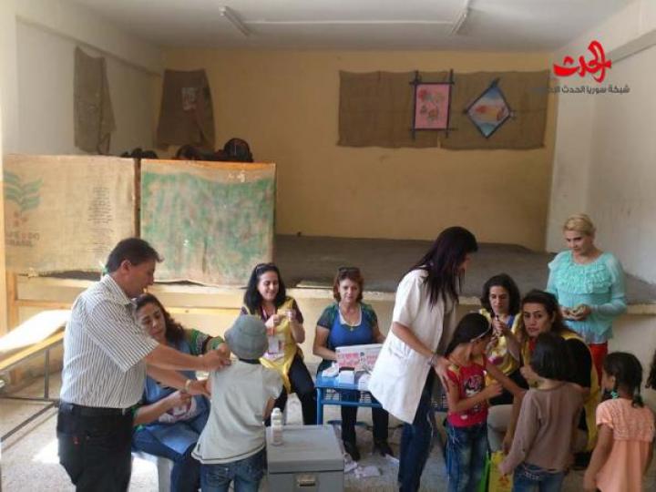                                   انتهاء حملة التلقيح ضد الحصبة في محافظة حمص 