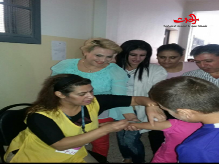                                   انتهاء حملة التلقيح ضد الحصبة في محافظة حمص 