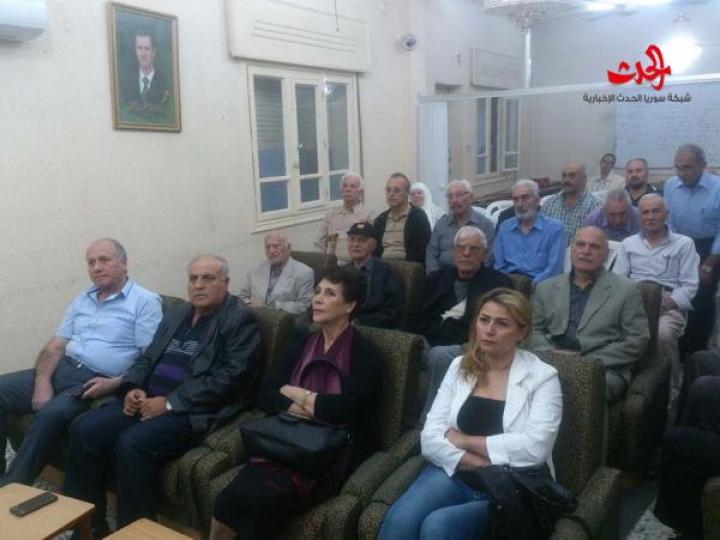 انتصارات حرب تشرين : حقائق ، وقائع ، اعترافات .. محاضرة للعميد الركن رجب ديب في رابطة الخريجين الجامعيين في حمص 