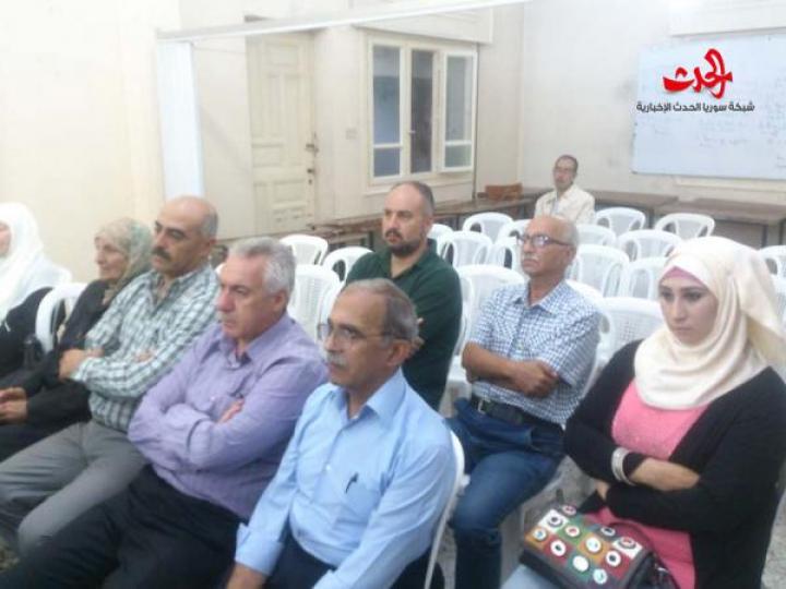 انتصارات حرب تشرين : حقائق ، وقائع ، اعترافات .. محاضرة للعميد الركن رجب ديب في رابطة الخريجين الجامعيين في حمص 