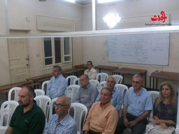 انتصارات حرب تشرين : حقائق ، وقائع ، اعترافات .. محاضرة للعميد الركن رجب ديب في رابطة الخريجين الجامعيين في حمص 