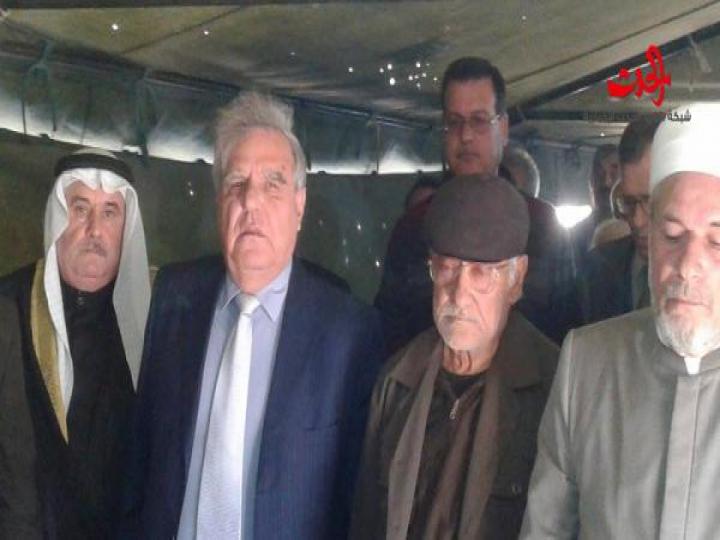 حفل تأبين للشهيد العميد مصطفى بدر إبراهيم في قرية برابو في حمص 