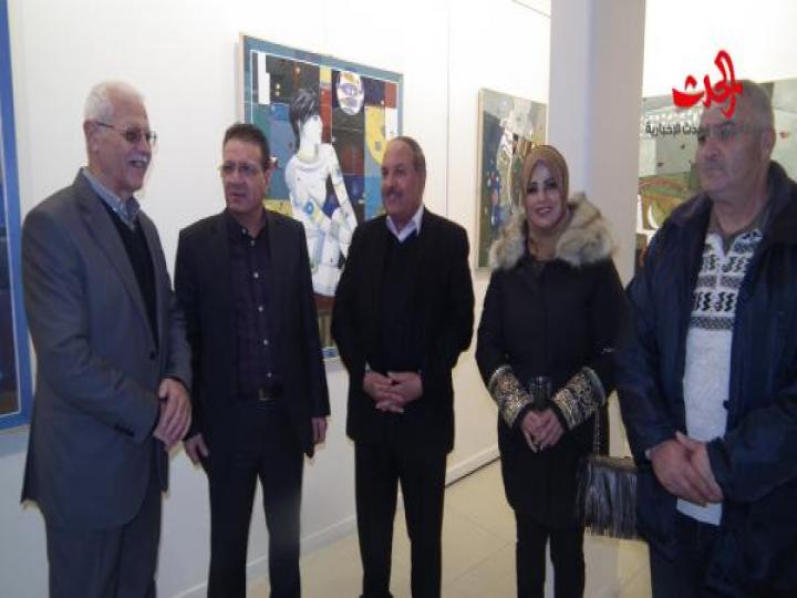 معرض الفنان التشكيلي علي الكفري في دمشق