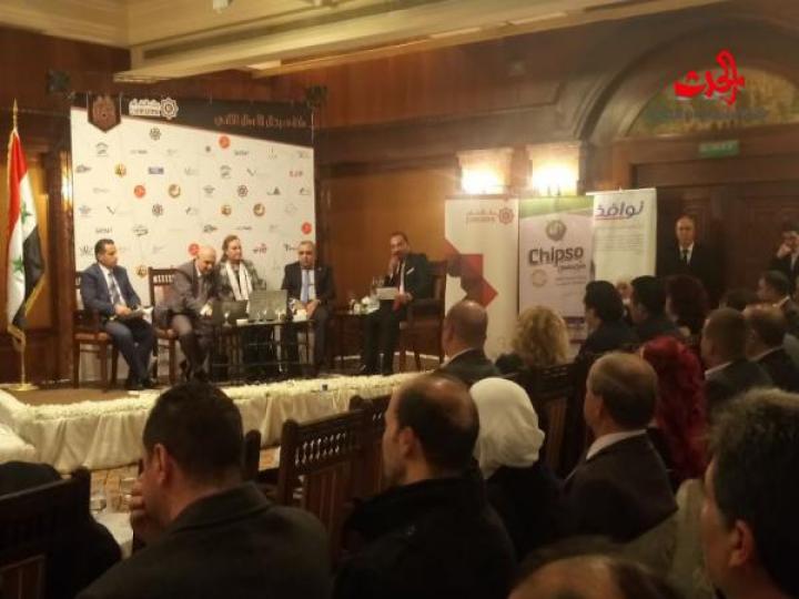 حضور إعلامي ضخم لملتقى رجال الاعمال الثاني...عبد الوهاب أورفه لي الملتقى الثالث في حلب