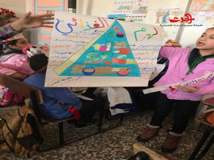                 مشروع منهج صحي بعنوان التوازن الغذائي وسوء التغذية
